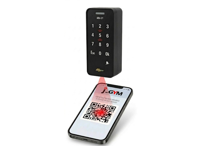 MBR-21 QR: Controllo Accessi RFID, QR Code e PIN per Palestre Piscine e Centri Sportivi
